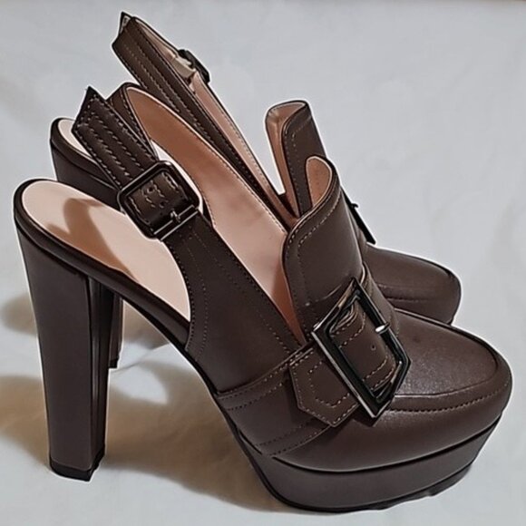 unbranded Shoes - Unbranded Women's Size 39 Brown High Heel Shoes NWOT